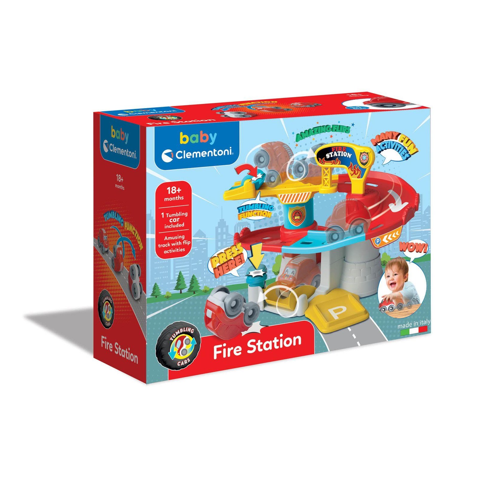 Clementoni baby Garage brandweerkazerne licht en geluid